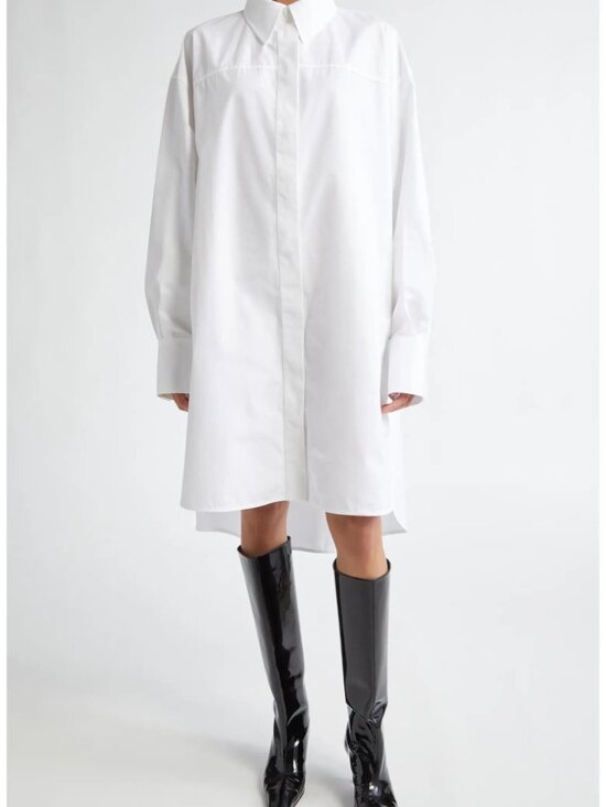 Jil Sander Dresses & Skirts - Jil Sander NWT White Oversized Cotton Poplin Shirt 42